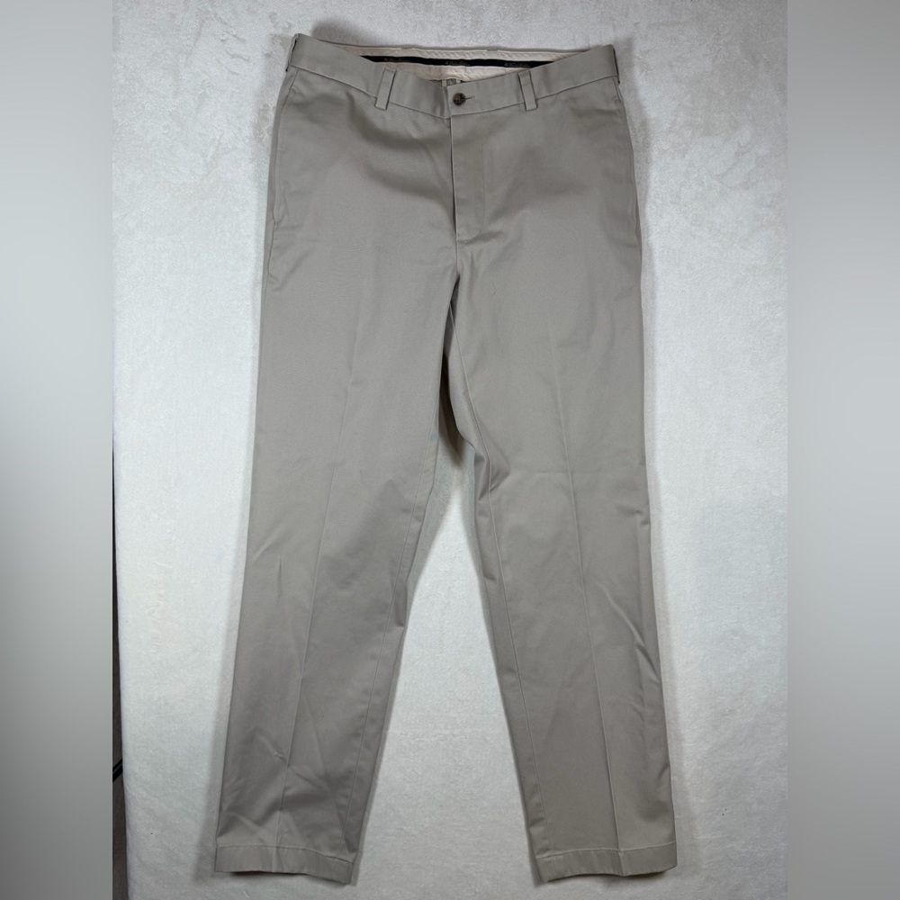 Brooks Brothers 33W Classic Advantage Chink Clark No Wrinkle Khaki Chinos
